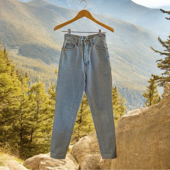 Vintage Jordache High Rise Denim Straight Leg Skinny Jeans - Picture 2 of 16